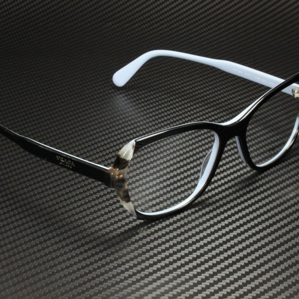Prada Women's Black and Spotted Brown Eyeglasses! - Picture 3 of 4